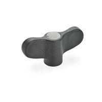 GN 634.1 Wing Nut Threaded Blind Bore Bushing Stainless Steel